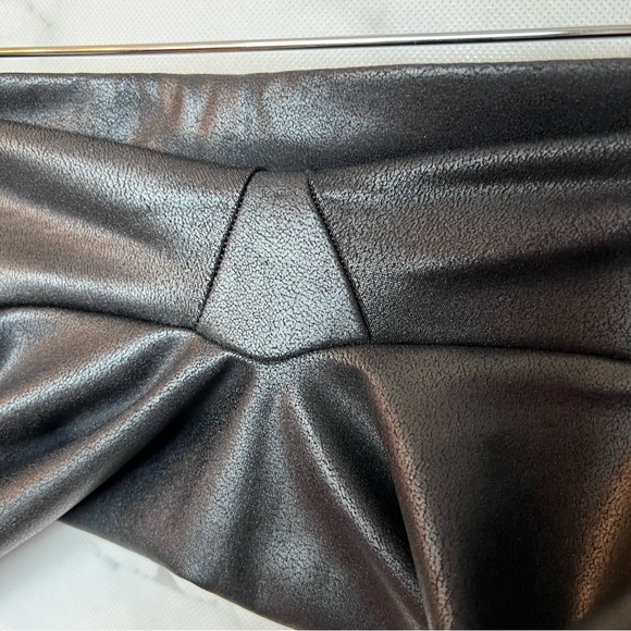 Spanx Vegan Leather Look Leggings Pants Black Medium - Picture 6 of 8